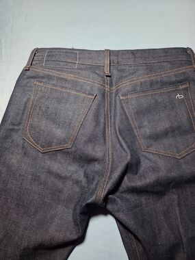rag & bone Fit 2 Slim Jeans Mens 33 Dark Wash Cuffed Premium Denim